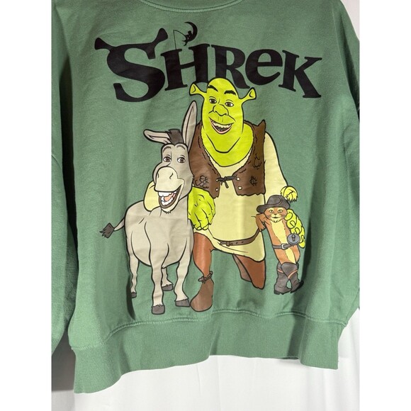 Dreamworks Shrek Green Sweatshirt Size Large - Picture 2 of 9